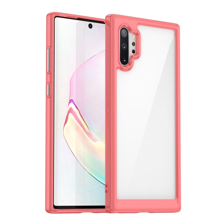 Custodia per telefono in acrilico + TPU serie colorata, For Samsung Galaxy Note10+ 5G, For Samsung Galaxy Note10, For Samsung Galaxy Note10+