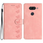 Custodia per telefono in pelle goffrata con sette farfalle, For LG K50, For LG K51S, For LG K61