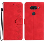 Custodia per telefono in pelle goffrata con sette farfalle, For LG K50, For LG K51S, For LG K61