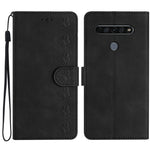 Custodia per telefono in pelle goffrata con sette farfalle, For LG K50, For LG K51S, For LG K61