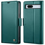 Custodia per telefono in pelle antifurto RFID CaseMe 023 con fibbia a farfalla, For Google Pixel 8, For Google Pixel 7a