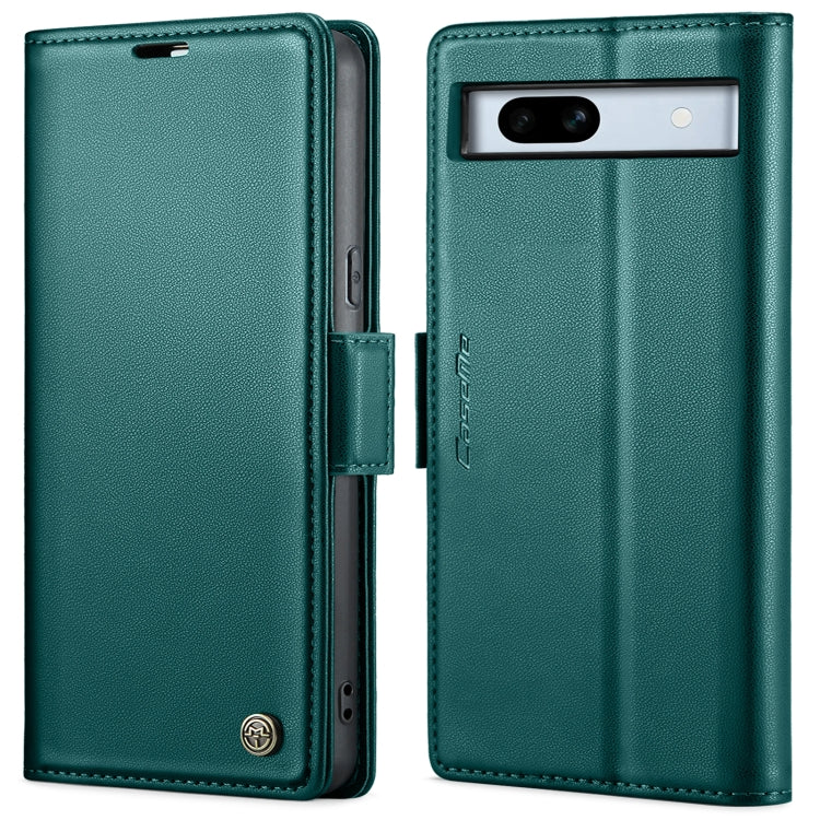 Custodia per telefono in pelle antifurto RFID CaseMe 023 con fibbia a farfalla, For Google Pixel 8, For Google Pixel 7a
