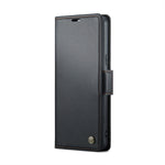 Custodia per telefono in pelle antifurto RFID CaseMe 023 con fibbia a farfalla, For Google Pixel 8, For Google Pixel 7a