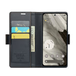 Custodia per telefono in pelle antifurto RFID CaseMe 023 con fibbia a farfalla, For Google Pixel 8, For Google Pixel 7a