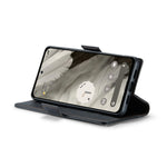 Custodia per telefono in pelle antifurto RFID CaseMe 023 con fibbia a farfalla, For Google Pixel 8, For Google Pixel 7a