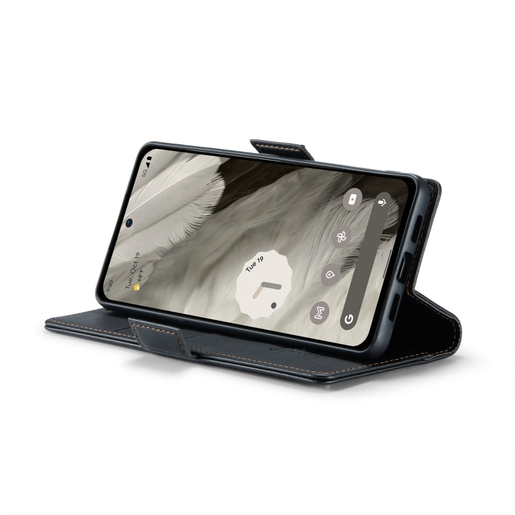 Custodia per telefono in pelle antifurto RFID CaseMe 023 con fibbia a farfalla, For Google Pixel 8, For Google Pixel 7a