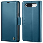 Custodia per telefono in pelle antifurto RFID CaseMe 023 con fibbia a farfalla, For Google Pixel 8, For Google Pixel 7a