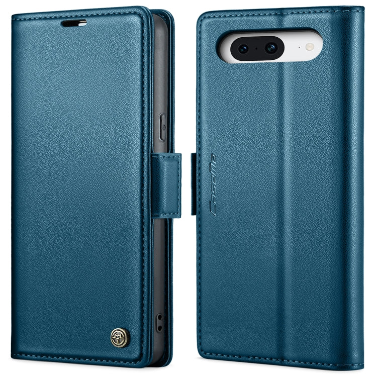 Custodia per telefono in pelle antifurto RFID CaseMe 023 con fibbia a farfalla, For Google Pixel 8, For Google Pixel 7a