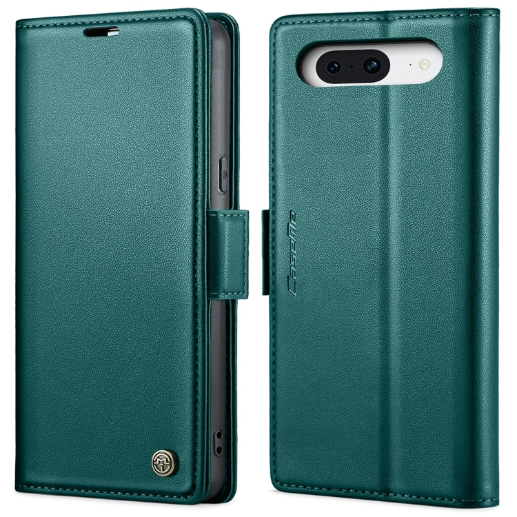 Custodia per telefono in pelle antifurto RFID CaseMe 023 con fibbia a farfalla, For Google Pixel 8, For Google Pixel 7a