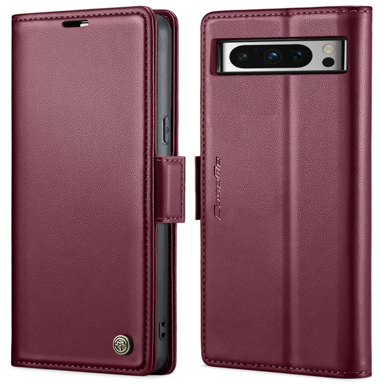 Custodia per telefono in pelle antifurto RFID CaseMe 023 con fibbia a farfalla, For Google Pixel 10 Pro XL / 9 Pro XL, For Google Pixel 10 / 10 Pro / 9, For Google Pixel 8a, For Google Pixel 8 Pro