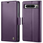 Custodia per telefono in pelle antifurto RFID CaseMe 023 con fibbia a farfalla, For Google Pixel 10 Pro XL / 9 Pro XL, For Google Pixel 10 / 10 Pro / 9, For Google Pixel 8a, For Google Pixel 8 Pro