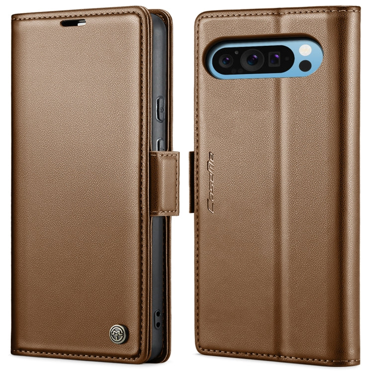 Custodia per telefono in pelle antifurto RFID CaseMe 023 con fibbia a farfalla, For Google Pixel 10 Pro XL / 9 Pro XL, For Google Pixel 10 / 10 Pro / 9, For Google Pixel 8a, For Google Pixel 8 Pro
