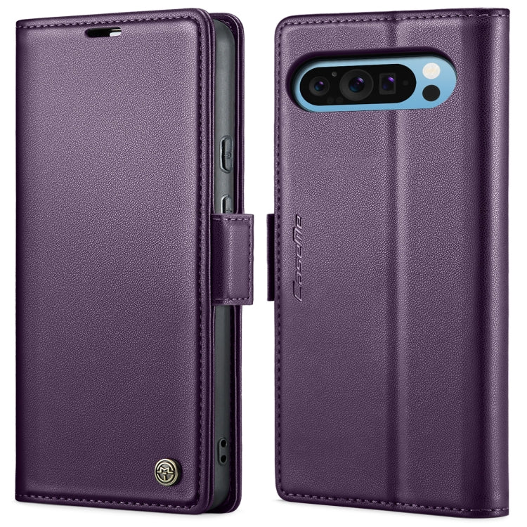 Custodia per telefono in pelle antifurto RFID CaseMe 023 con fibbia a farfalla, For Google Pixel 10 Pro XL / 9 Pro XL, For Google Pixel 10 / 10 Pro / 9, For Google Pixel 8a, For Google Pixel 8 Pro