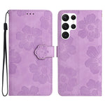 Custodia portafoglio in pelle con motivo floreale per Samsung Gal