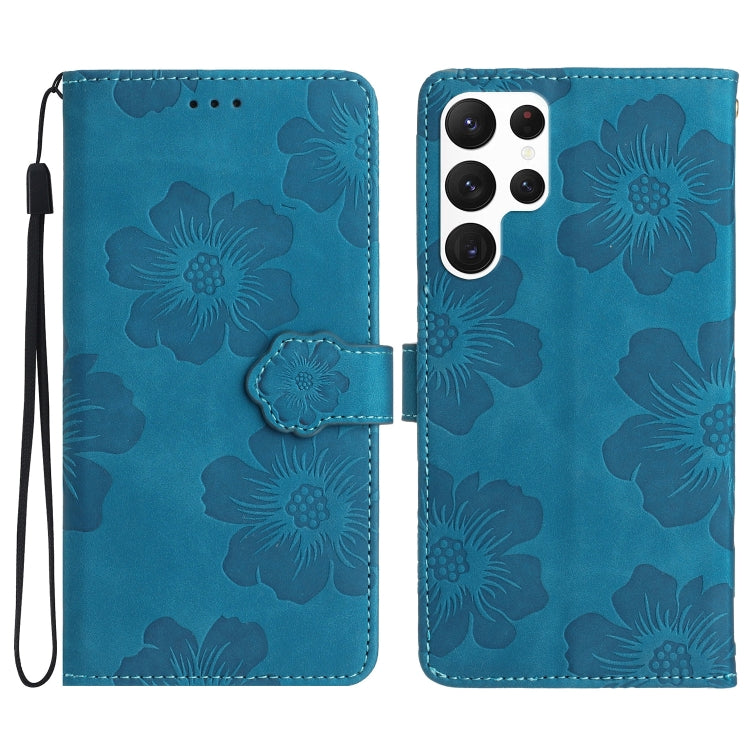 Custodia portafoglio in pelle con motivo floreale per Samsung Gal