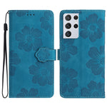Custodia portafoglio in pelle con motivo floreale per Samsung Gal