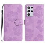 Custodia portafoglio in pelle con motivo floreale per Samsung Gal
