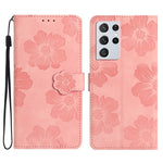 Custodia portafoglio in pelle con motivo floreale per Samsung Gal