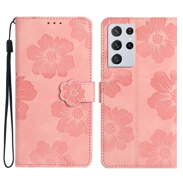 Custodia portafoglio in pelle con motivo floreale per Samsung Gal