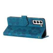 Custodia portafoglio in pelle con motivo floreale per Samsung Gal