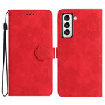 Custodia portafoglio in pelle con motivo floreale per Samsung Gal