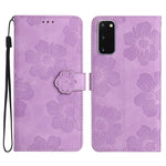 Custodia portafoglio in pelle con motivo floreale per Samsung Gal