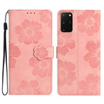 Custodia portafoglio in pelle con motivo floreale per Samsung Gal
