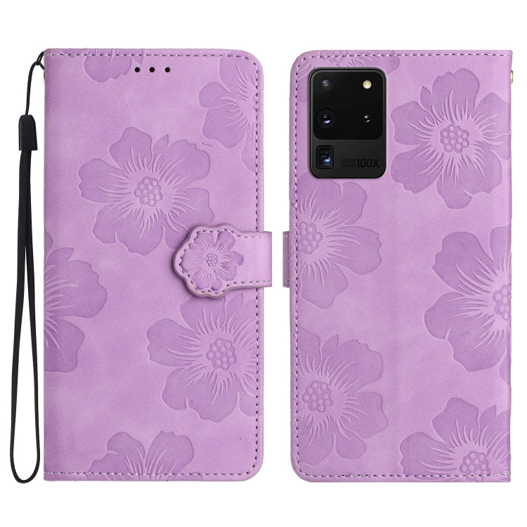 Custodia portafoglio in pelle con motivo floreale per Samsung Gal