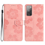 Custodia portafoglio in pelle con motivo floreale per Samsung Gal