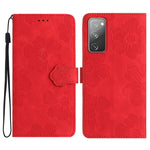 Custodia portafoglio in pelle con motivo floreale per Samsung Gal