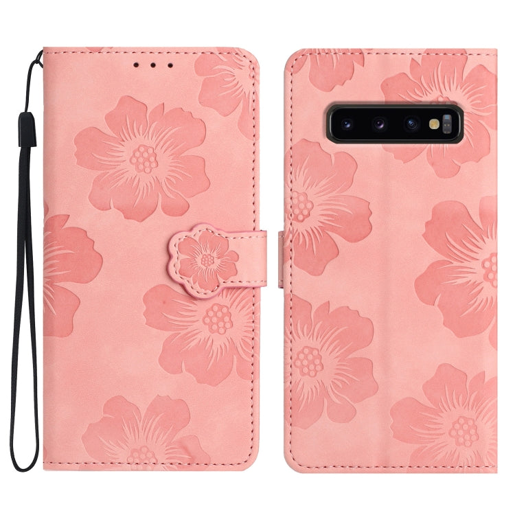 Custodia portafoglio in pelle con motivo floreale per Samsung Gal