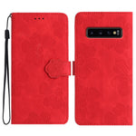 Custodia portafoglio in pelle con motivo floreale per Samsung Gal