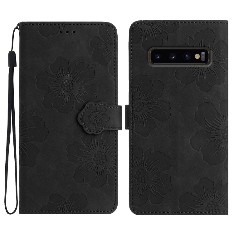 Custodia portafoglio in pelle con motivo floreale per Samsung Gal