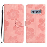 Custodia portafoglio in pelle con motivo floreale per Samsung Gal