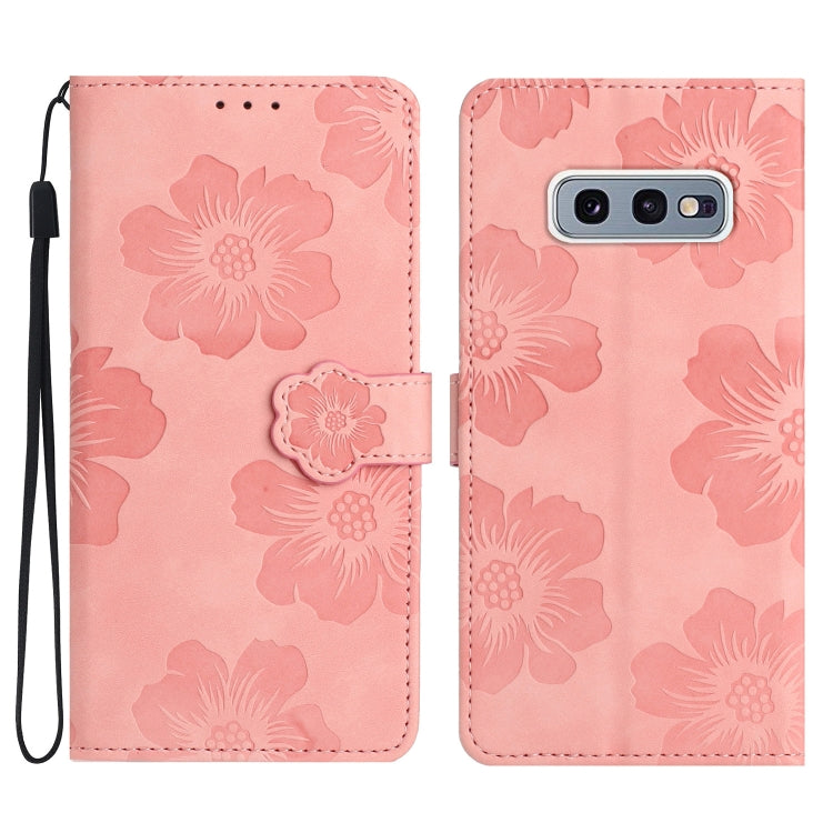Custodia portafoglio in pelle con motivo floreale per Samsung Gal