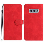 Custodia portafoglio in pelle con motivo floreale per Samsung Gal