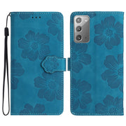 Custodia portafoglio in pelle con motivo floreale per Galaxy Note