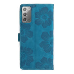 Custodia portafoglio in pelle con motivo floreale Galaxy Note