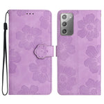Custodia portafoglio in pelle con motivo floreale Galaxy Note