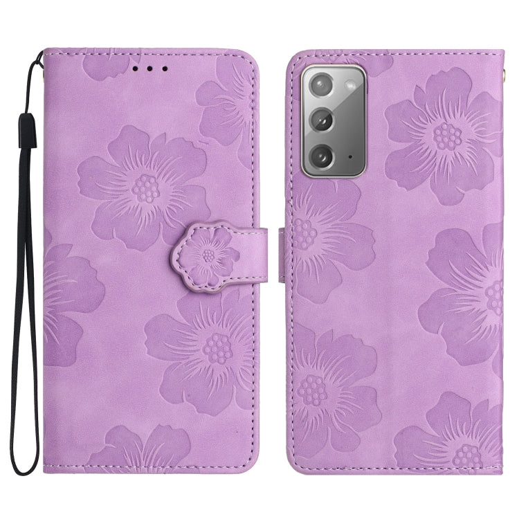 Custodia portafoglio in pelle con motivo floreale Galaxy Note