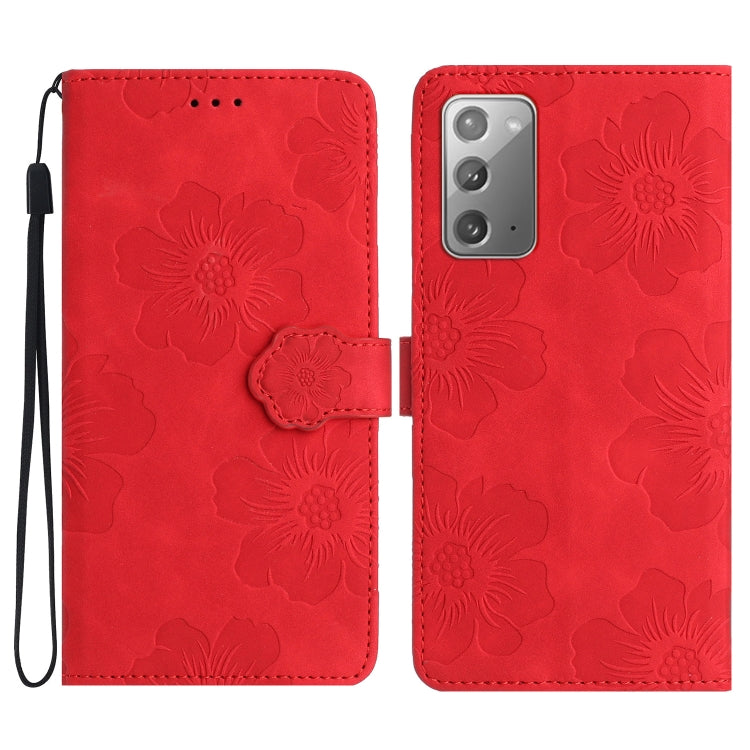 Custodia portafoglio in pelle con motivo floreale Galaxy Note