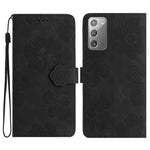 Custodia portafoglio in pelle con motivo floreale Galaxy Note