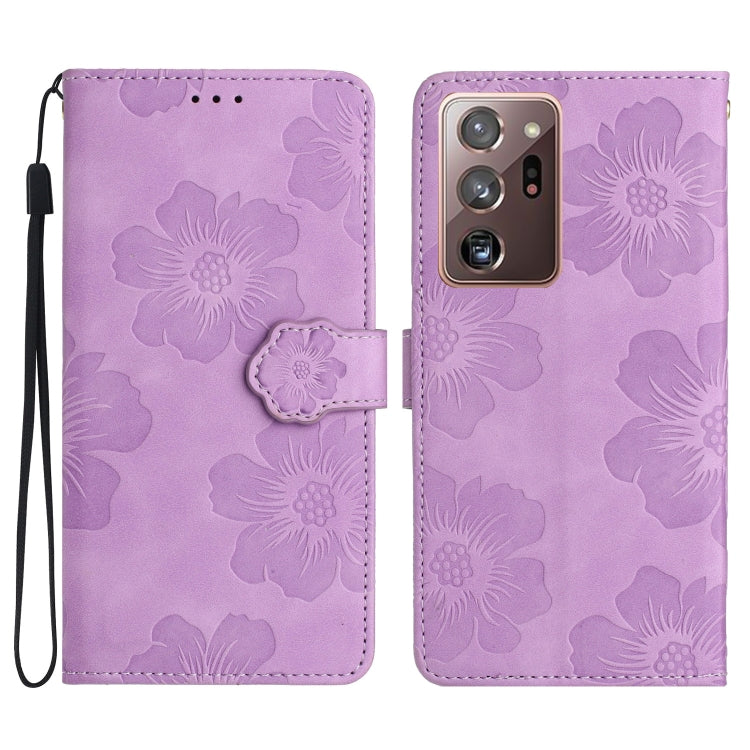 Custodia portafoglio in pelle con motivo floreale Galaxy Note
