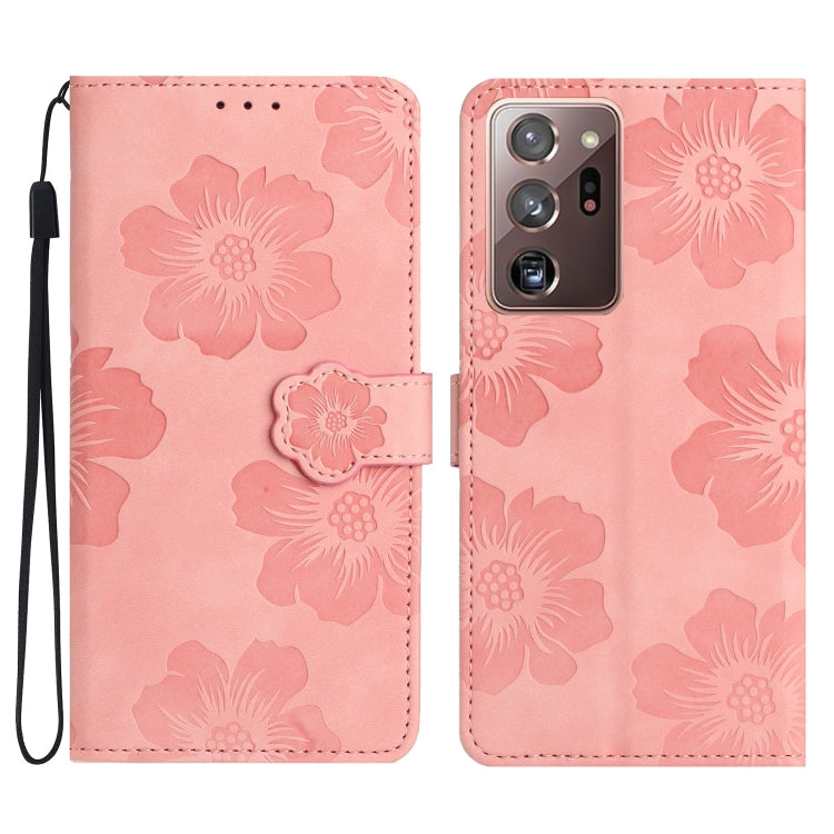 Custodia portafoglio in pelle con motivo floreale Galaxy Note