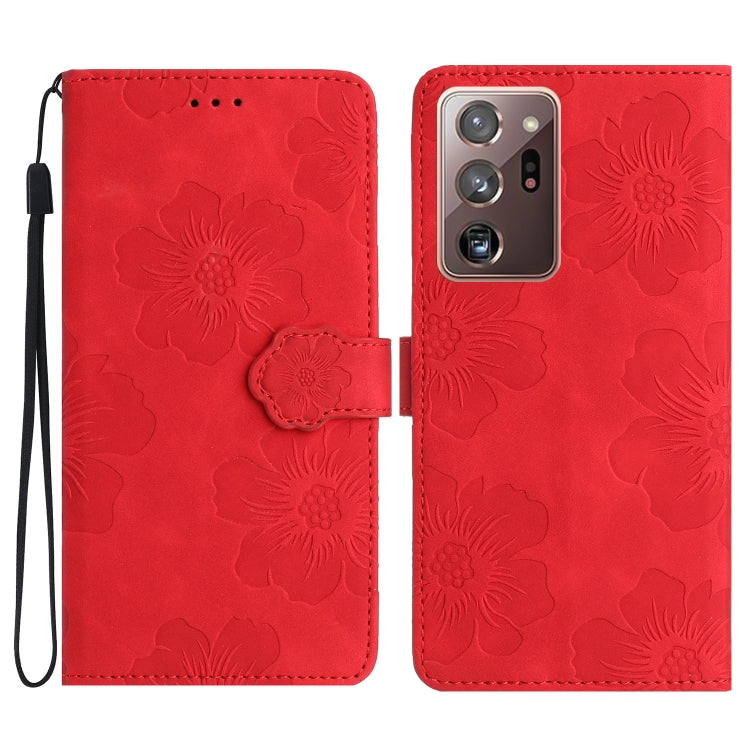 Custodia portafoglio in pelle con motivo floreale Galaxy Note