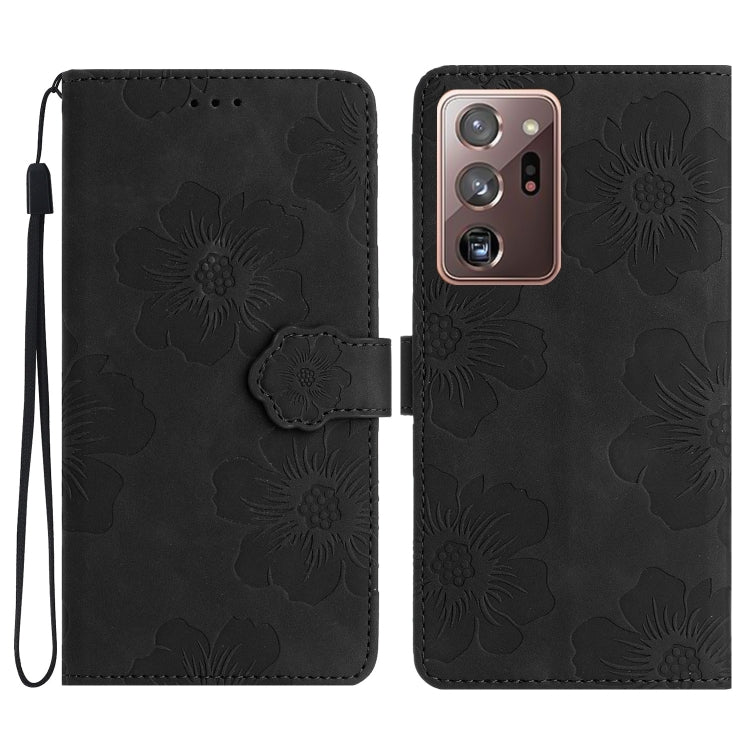 Custodia portafoglio in pelle con motivo floreale Galaxy Note