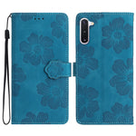 Custodia portafoglio in pelle con motivo floreale Galaxy Note