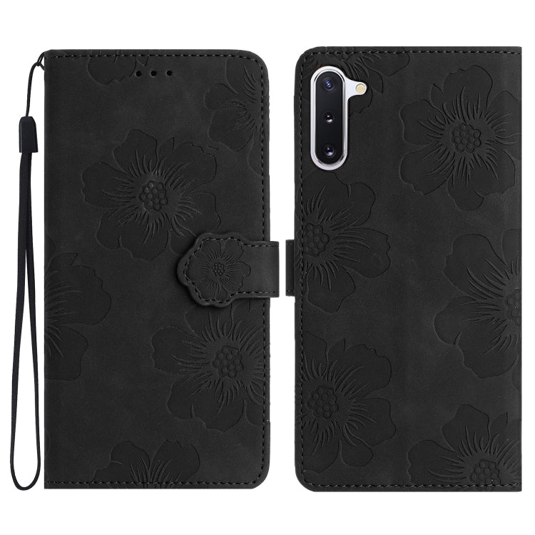 Custodia portafoglio in pelle con motivo floreale Galaxy Note