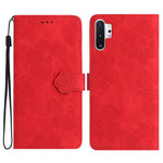 Custodia portafoglio in pelle con motivo floreale Galaxy Note