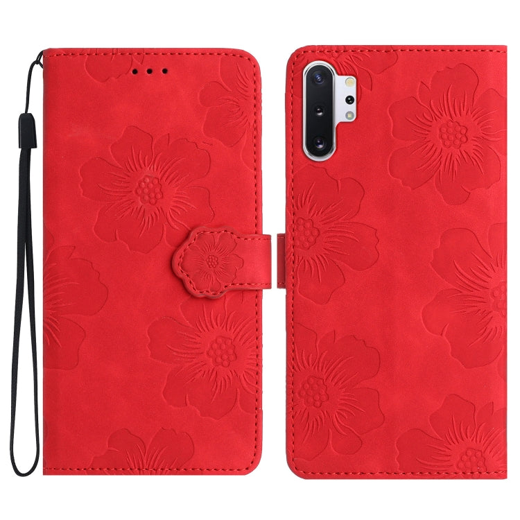 Custodia portafoglio in pelle con motivo floreale Galaxy Note